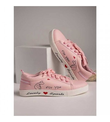Pink for you sneakers for Girls and Women